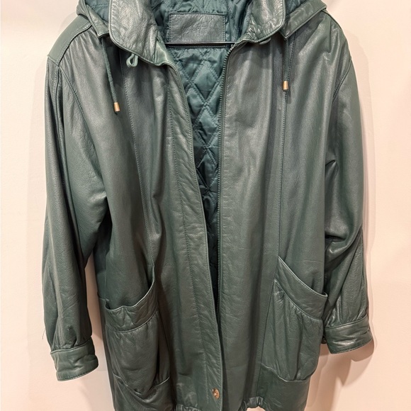 Jacqueline Ferrar Jackets & Blazers - Jacqueline Ferrar Quilted Green Jacket